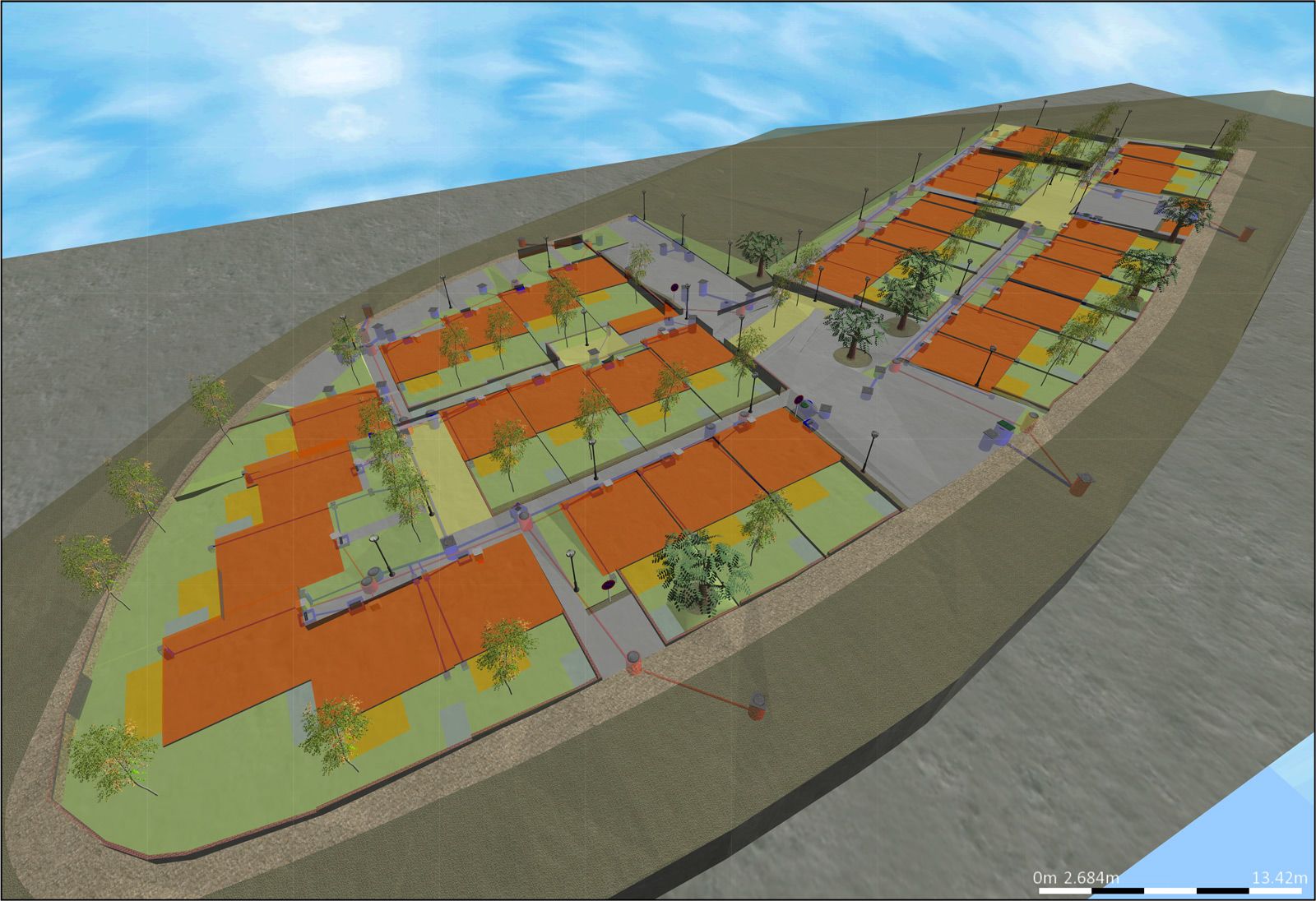 Lotissement - Projet VRD I3F - construction de 40 logements